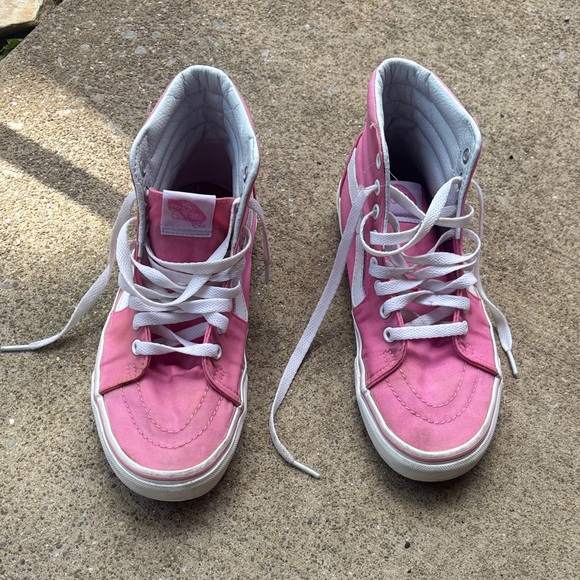 Pink Hi Top Vans - Picture 1 of 4